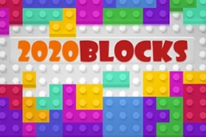 カラフルなブロックが並んでいる背景に「2020BLOCKS」という大きな文字が表示されている画像。