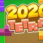 カラフルなブロックと「2020」と書かれた文字が中央に配置されたイラスト。
