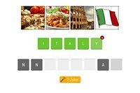 4つの絵を見て、共通する言葉を見つけよう