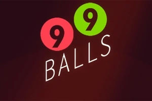 赤と緑の丸に囲まれた「99 BALLS」というテキスト。