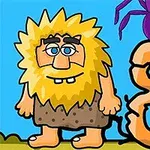 金髪のキャラクターと紫色のクモが数字の「8」と共に描かれているイラスト。