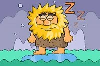 アダムが氷のように冷たい夜に夢遊病で歩いている