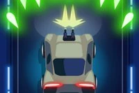 道を突き進み、邪魔な車両を撃破