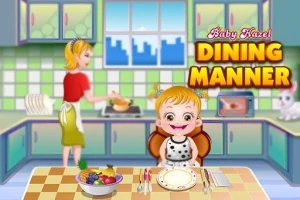 キッチンで椅子に座っている女の子と、料理をする女性。