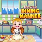 キッチンで椅子に座っている女の子と、料理をする女性。