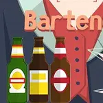 スーツを着た人物の前に、カクテルグラスとビール瓶が並んでいるイラスト。