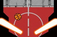 バスケットボールがピンボールと出会う