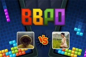 BBPOと書かれたカラフルなタイトル、中央に「VS」マーク、両側に人物の画像、背景に様々な色のブロック。