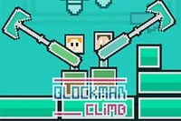 ブロックの世界でブロックメンをゴールの旗まで導け