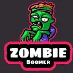 緑色のゾンビが中央に描かれたイラストで、下部に「ZOMBIE BOOMER」と書かれたテキストがある。