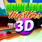 ボウリングのレーンにボールとピンが配置され、画像中央に「Bowling Masters 3D」の文字が表示されています。