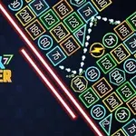 ネオンカラーのブロックと数字が配置され、左側に「BRICK BREAKER Endless」の文字が描かれたデザイン。