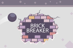 壁を壊すボールと「BRICK BREAKER」という文字が描かれた画像。