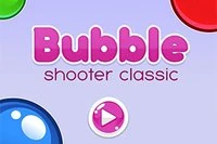 バブルシューティングゲームで全てのバブルを消そう
