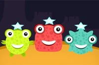 カラフルでキュートなモンスターにバブルを跳ね返そう！