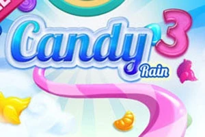 カラフルなキャンディと数字の3が描かれたデザイン。