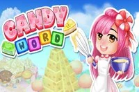 キャンディでできた愛らしいマッチ3パズルゲームの世界。