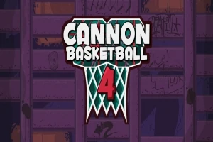 紫色の背景に「CANNON BASKETBALL 4」という文字が描かれたロゴ。