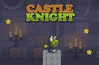 城を駆け抜けて障害を避けるランアンドジャンプゲーム