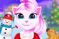 猫少女のクリスマスデコレーションゲームへようこそ