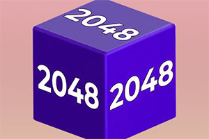 紫色の立方体に「2048」と書かれた画像。