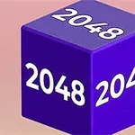 紫色の立方体に「2048」と書かれた画像。