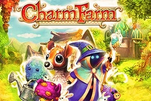 色とりどりのファンタジーキャラクターが緑豊かな背景の前に集まっている。