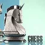チェスのナイトの駒と「CHESS MASTER」の文字が描かれている。