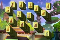 中国の古塔がテーマの美しいタワー麻雀ソリティアゲーム