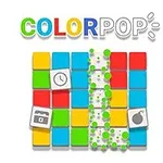カラフルなブロックが並び、一部に時計や爆弾のアイコンが描かれたブロックが含まれているデザイン画像。