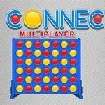 青いフレームに赤と黄色のディスクが交互に並んでいるボードゲーム。