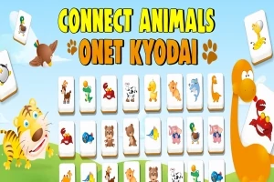 動物の絵が描かれたカードが並んでいる明るいカラフルな画像。