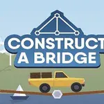 黄色いトラックが橋を渡るイラストで、背景に風車と家が描かれている。