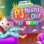 2人の女の子がパジャマを着てソファに座り、枕を持ちながら楽しそうに過ごしているイラスト。