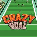 サッカー場の中央に「CRAZY GOAL」と書かれた文字が大きく表示され、観客スタンドが左右に配置されている。