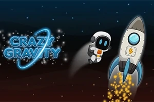 宇宙飛行士のキャラクターとロケットが星空を背景に浮かんでいるイラスト。