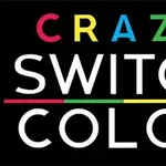 黒い背景に「CRAZY SWITCH COLOR」と色とりどりの文字で書かれたロゴ。