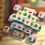 キューブ状の様々な絵文字やイラストが描かれたブロックの塊。