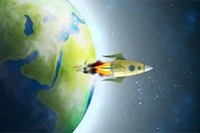 彗星を破壊し、弾薬とシールドを集めて地球を守る