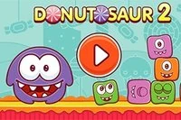 かわいいモンスター「ドナトザウル」にエサをあげよう