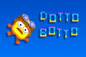 青い背景に、飛行帽をかぶった黄色いキャラクターと、カラフルなブロック文字が配置されているイラスト。