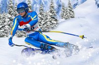 今日は雪の日ですゲーム「ダウンヒルスキー