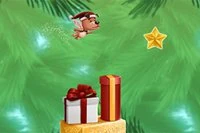 クォークが星空のクリスマス空を羽ばたき飛ぶ