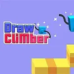青いブロックが黒い脚で黄色い階段を登っているイラスト。