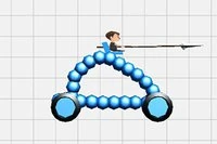 自分のカートを描いて他のプレイヤーを倒そう！