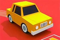各車を正しい駐車スペースに誘導する線を描こう