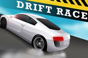 白いスポーツカーがドリフトしながら煙を上げて走行している様子。