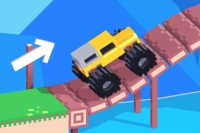 Drive Crazyは障害物があるコースを走る車ゲーム