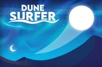 Dune Surferで小さな光るボールを荒波の地形でサーフィンする
