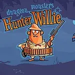 探検家の衣装を着たキャラクターが銃を持ち、怪物と対峙しているイラスト。
